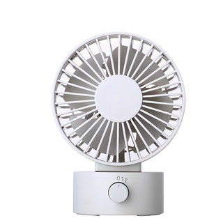 USB桌上雙葉靜音風扇, 乳白色, CAFN0002WT