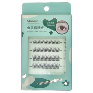 Malian 瑪莉安 魚尾分段式睫毛 自然靈動 簡單嫁接, G-7054, 1盒