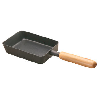 MODORI 玄黑平底鍋組 井澤吉野櫻木手把, 1個, 18cm