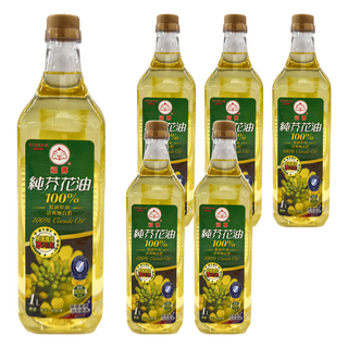 福壽實業 守橄工坊 100%純芥花油, 1L, 6瓶