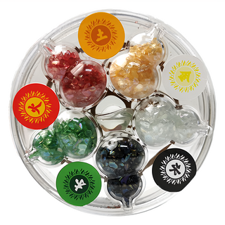 財神小舖 五行五福轉運盤 隨身版, 優化水晶元寶, 平安守護, 1個