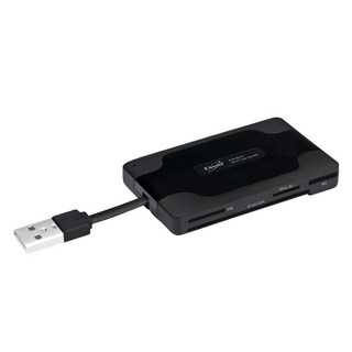 E-books T29 晶片ATM + 複合讀卡機 + 三槽USB集線器, 支援128G記憶卡讀取, 支援熱插拔, 具備SIM卡電話簿編輯功能, E-PCE137, 黑色, 1個