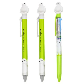 hM PLUS Disney迪士尼 大英雄聯盟 Baymax 造型原子筆套組, 3入, 杯麵款, 1組