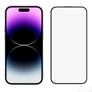Timo iPhone 系列 黑邊滿版 鋼化玻璃保護貼 高清防爆 高柔韌性 日常防刮 防水疏油 防指紋, iPhone 15 Plus, 1個