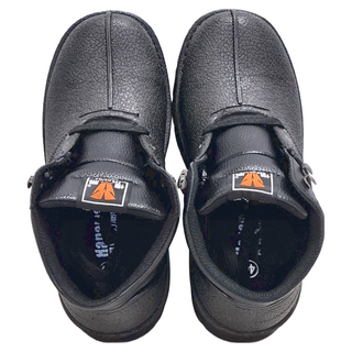 Hanama 悍馬 一體成形半筒鋼頭防潮鞋 T型排壓氣墊 H-882 工作安全鞋, 255mm, 黑色, 1雙