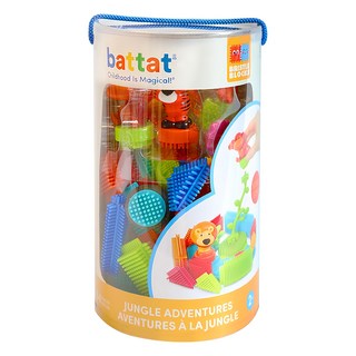 BRISTLE BLOCKS 叢林冒險系列 鬃毛積木 54pcs 2歲以上, 多色, 1盒