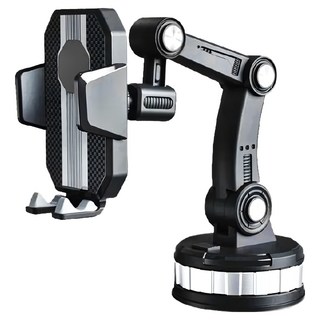 小麥購物 吸盤車用手機架 升級吸盤款 247g, Y135, 2個, 黑色