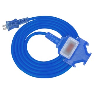 PowerSync 群加 2P 1對3工業用動力延長線, 5m, 1條, 藍色