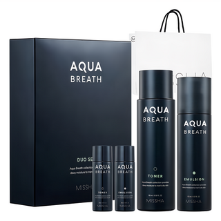 MISSHA 男士保濕套裝 (化妝水+乳液) 附購物袋, 男士護膚首選，深層補水保濕, 1組