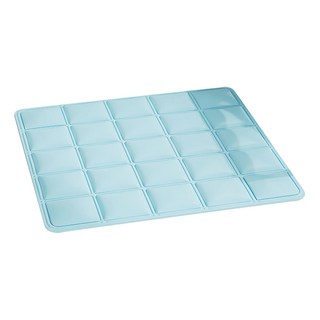 bebehome 現代簡約辦公室方格冰絲涼感墊, 藍色