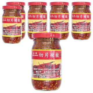金岡 KING GARDEN 切片辣椒, 特選辣椒醬, 230g, 6罐
