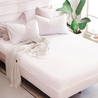 全防水TPU膜保潔墊 居家防護 SGS認證 TPU防水內膜, 雙人特大(7尺), 純粹白