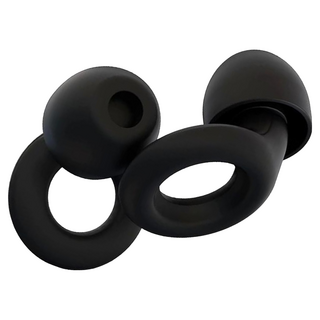 AHOYE 雙層超靜音環形耳塞/矽膠耳塞/隔音耳塞/睡眠耳塞/防噪音耳塞，舒適降噪, 1雙, 2入