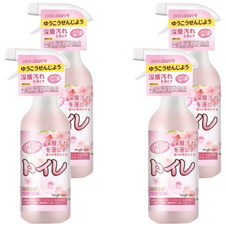 AHOYE 日本桃香馬桶除臭噴霧潔廁劑, 4瓶, 500ml