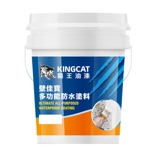KINGCAT 貓王油漆 壁佳寶結晶防水塗料 1加侖/5加侖裝 標準色系: 透明, 3.78L, 1桶