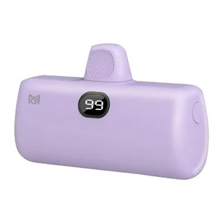 MCK 科技 直插式行動電源 蘋果適用, MPB001, 紫色