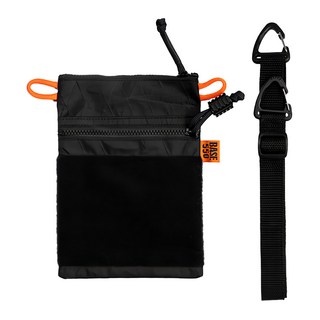 BASE 550 EDC POUCH M/EDC Xpac黑 登山收納包 輕巧便攜 多功能設計, 包18 x 13cm + 掛繩82~150 x 2cm