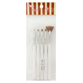 this girl 光療筆套裝 5件美甲刷具組, AC-038, 1組