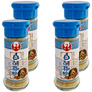 珍鶴 白胡椒粉 30g, 適用於酸辣湯等湯類或肉品醃漬, 4瓶