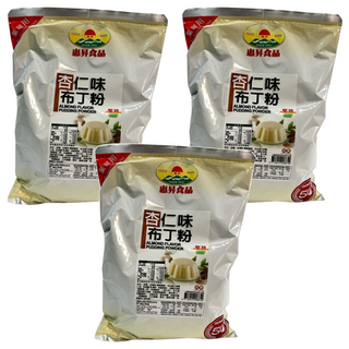 FAIRSEN 惠昇食品 杏仁布丁粉 口味清爽無負擔 操作簡單 奶素者可食用 台灣製造, 1kg, 3包
