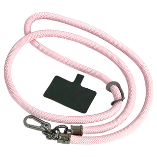 手機掛繩 附夾片 10mm加粗, 粉色, 1條