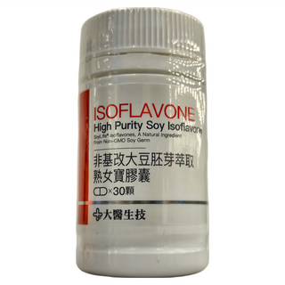 大醫生技 非基改大豆胚芽萃取熟女寶膠囊, 高純度大豆異黃酮, 30顆, 0.6g, 1罐