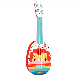 費雪兒童烏克麗麗 - 小獅子, 4弦調音旋鈕, 開放式旋鈕, 尼龍琴弦, 3歲以上, 1個