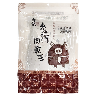 軒記台灣肉乾王 蜜汁肉乾, 200g, 1包