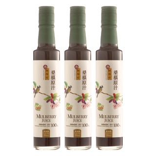 陳稼莊 桑椹原汁 100%純正果汁 無加糖, 250ml, 3瓶
