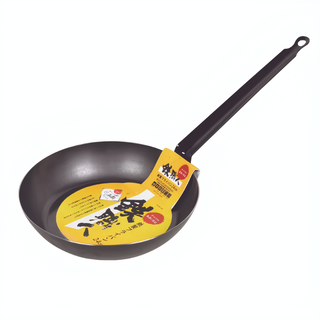 CAPTAIN STAG 鹿牌 鐵職人鐵製煎鍋 24cm, 黑色, 1個