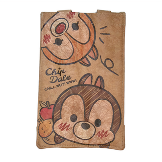Disney 迪士尼 TSUM TSUM 仿牛皮紙飲料袋 3歲以上適用, 奇奇蒂蒂 棕色, 1個