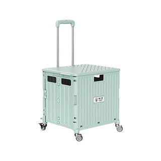 U-CART 優卡得 45L摺疊購物車(燦亮綠) - 五秒快速摺疊 360度萬向輪, 1個