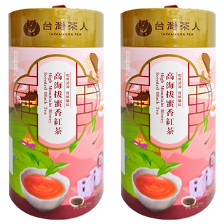 台灣茶人 100% 好茶 高海拔蜜香紅茶 100克, 50g, 2包, 2罐