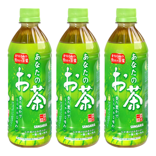 SANGARIA 山加利 你的茶 日本原裝進口 甘甜爽口綠茶 休閒茶品, 500ml, 3瓶