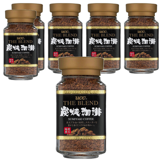 ucc 炭燒即溶咖啡, 90g, 1入, 6罐