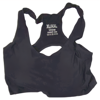 桃子密語 天絲棉造型運動內衣 3D彈性面料 舒適無感, 85B-95B, 黑色, 1件