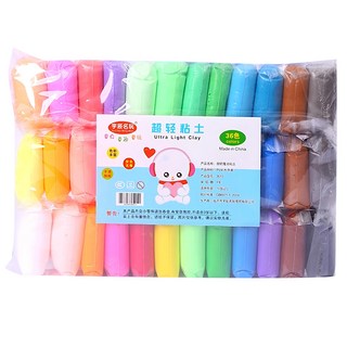 麻吉超輕黏土 黏土套裝 色彩鮮豔 質地柔軟 易於塑形 激發孩子們的無限創意, 1入, 36色, 10g
