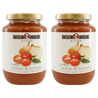 CHEF'S CHOICE 美味大師 義大利麵醬 洋蔥蕃茄, 470g, 2罐