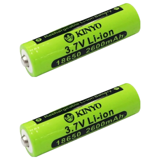Kinyo 18650鋰電池3.7v, 1個, 2個, CB-26