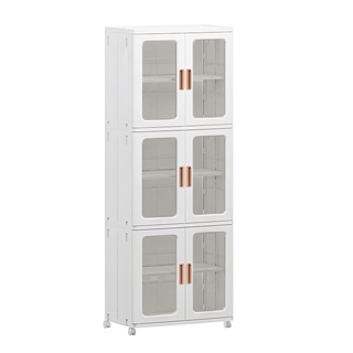 HOUDER 流川面折疊收納櫃 三層 65cm, 霧黑 8821-3, 1個