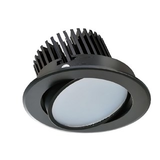 KAOS LED崁燈 9W 4000K 9.5cm 黑框 自然光 節能省電 居家照明, 1個