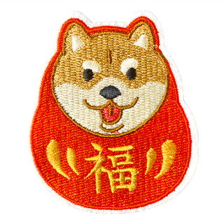 Hi 你好 刺繡貼紙 福神柴, 1張