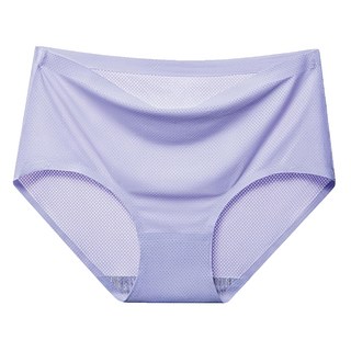 桃子蜜語 銀纖維抗菌去味內褲-裸感親膚空氣褲, 台灣製造, M, 紫色