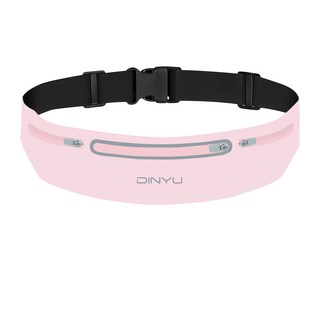 防潑水貼身隱形運動腰包, 粉色, 1個