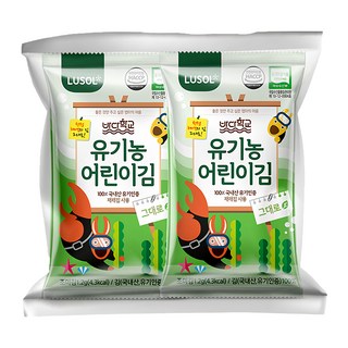 LUSOL 烘烤海苔, 無鹽無調味, 100%韓國海苔, 豐富礦物質, 維生素, 營養補充, 12g, 1袋