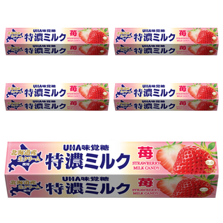 UHA 味覺糖 特濃牛奶條糖 北海道鮮奶油 香醇濃郁, 37g, 5條
