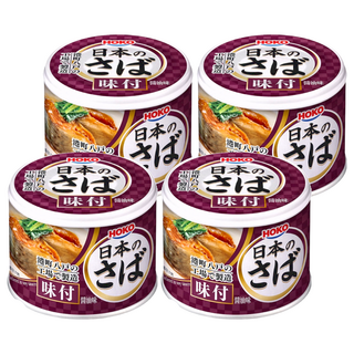 HOKO 寶幸 鯖魚罐 味付醬油, 日本產鯖魚, 190g, 4罐