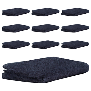 comet Home 多用途輕柔毛巾 55g 棉紗 72 x 33cm, 深灰色, 10條