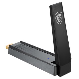 msi 微星 WiFi 6 AX1800 雙頻 USB 無線網路卡 原廠保固, GUAX18, 1個