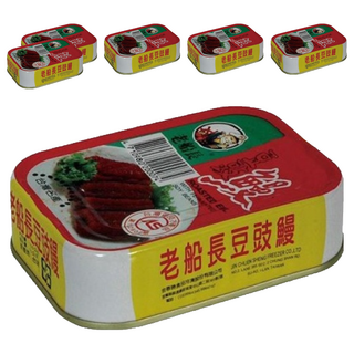 老船長 豆豉鰻 膠質含量高, 100g, 6罐